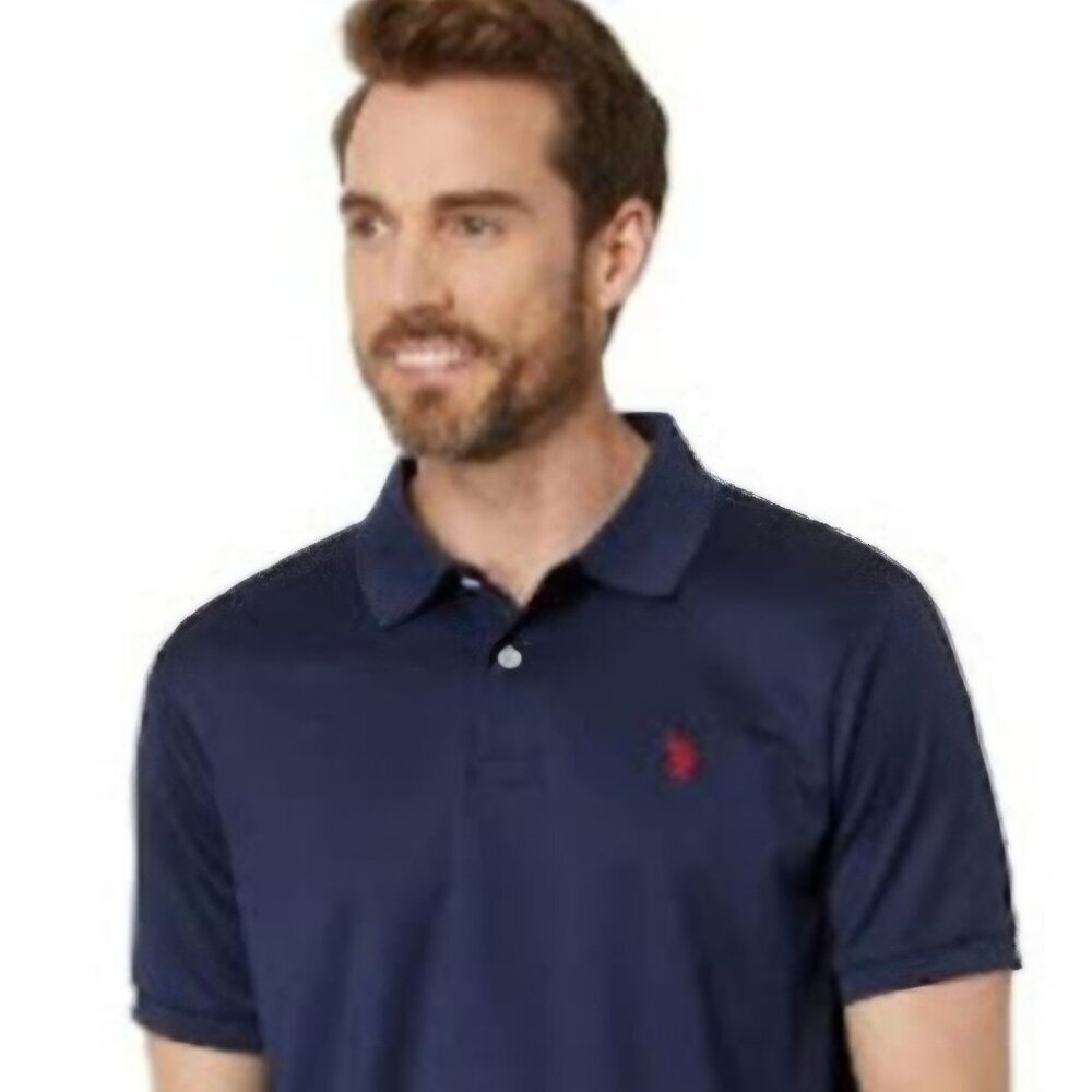 Ralph Lauren Polo golf navy Preppy blue shirt pink pony logo 2XL